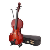 Pequeño Violín Modelo Casa De Muñecas Artesanía 8cm N