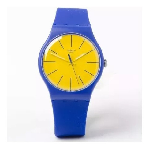 Reloj Swatch Boca Juniors Color Azul Y Oro (en Buen Estado)