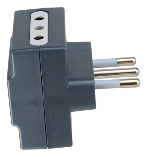 Adaptador Triple 10 A Negro