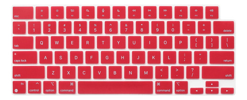 Protector De Teclado Rojo Para Macbook Air 2022