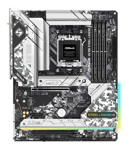 Placa Mãe Asrock Steel Legend X670e Am5 Atx Ddr5 Ryzen 9