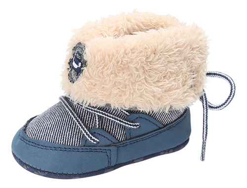 Zapatos De Invierno Con Suela Suave De Forro Polar Con Cordo