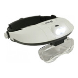 Lupa Binocular Vincha Galileo Doble Luz Led Lentes Aumentos