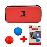 Combo: Estuche+siliconas+vidrio Protector N Switch Oled