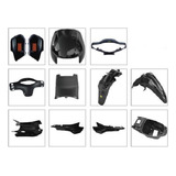 Kit Plasticos Gilera Smash 110 Negro (11) V.c. 1081