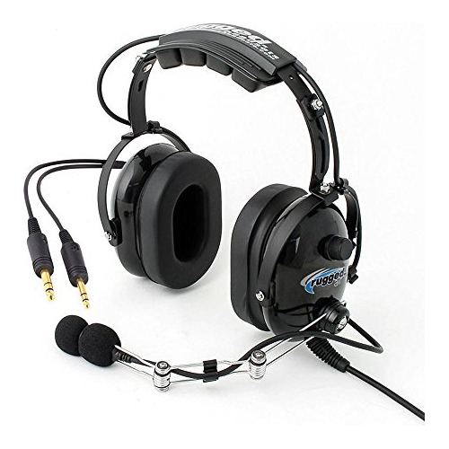 Auriculares Piloto Estéreo Negro Rugged Air Ra454.