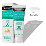 Protetor Solar Facial Sun Fresh Neutrogena Sem Cor Fps30 40g