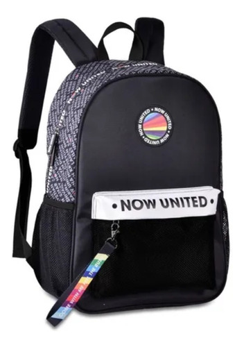 Mochila De Costas Escolar Now United Chaveiro Nu4000 Pt Clio