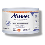 Fita Microporosa Branca - 2,5cm X 10m  Missner 6 Unidades