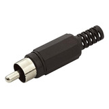 Plug Adaptador Rca Preto Pgrc0003./ Kit Com 10