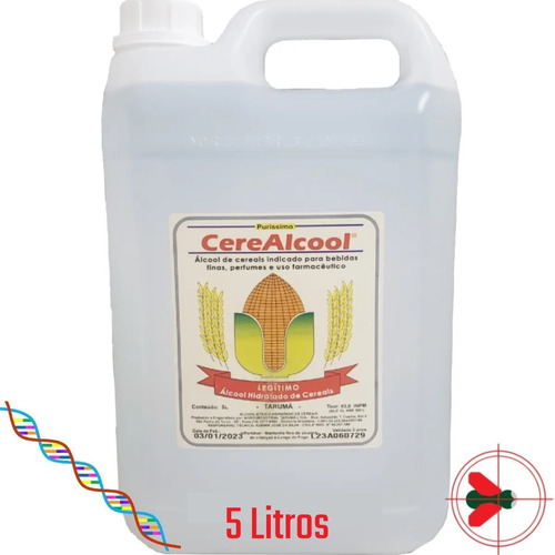 3 Un Cerealcool -álcool De Cereais Com Dna, Perfumaria 15 Lt