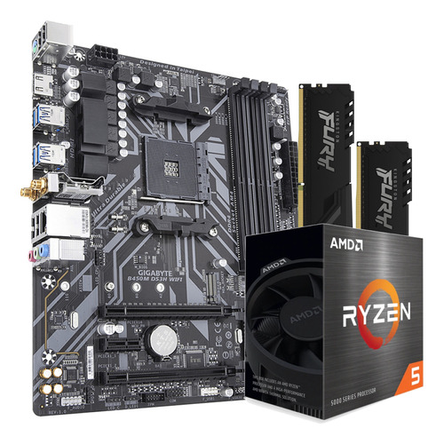 Kit De Actualización Gigabyte Ryzen 5 5600g B450m 32gb Ram