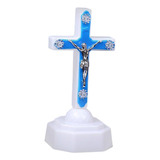 Luz Led 3d Jesucristo Cruz Colgante Lámpara De Luz Nocturna