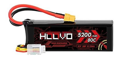 Bateria Lipo 11.1v 5200mah 80c 3s Xt60 Plug Hoovo
