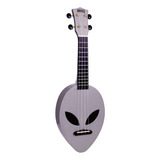 Ukelele Soprano Mahalo Alien Plateado Metalico Musicapilar