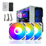 Kit 3 Ventiladores Pc Gamer 120mm Rgb Disipadores Para Cpu