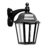 Farol Pared Polipropileno 6 Caras Vidrio Negro Colonial