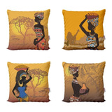 Capas De Almofadas Amarelas Decorativas Africanas 40x40