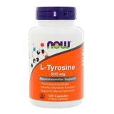 L Tyrosine Tirosina 500 Mg 120 Cápsulas Now Foods - Imp Eua