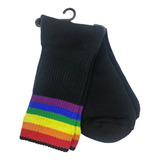 Calcetas Negras Gay Pride, Arcoiris Lgbt+ Orgullo Bandera 