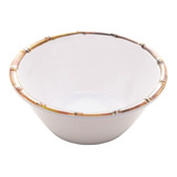 Saladeira Bowl 25cm Melamina Bowl Branco Bambu 28314