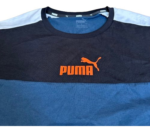 Puma Polera Ess+block Tee Dark Night 847426 16