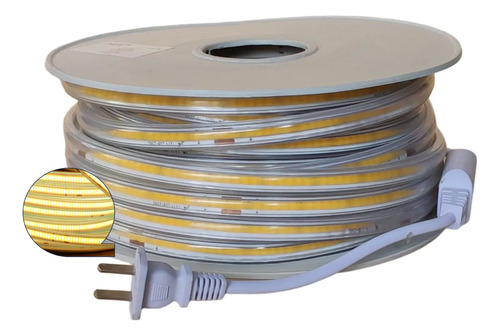 2 Mangueras Led Flex Cob 25m Encapsulado Tira Alto Brillo