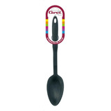 Cucharón Cuchara De Guiso Carol Nylon Apto Teflón Cocina Color Negro