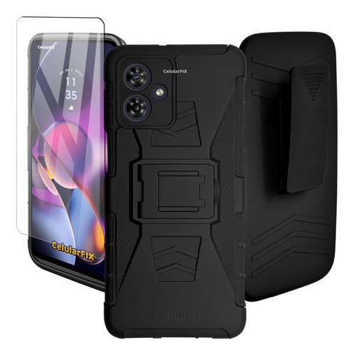 Funda Protector Para Motorola G54 (5g) Uso Rudo Con Clip