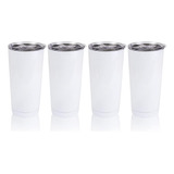 Maikesub - Juego De 4 Vasos En Blanco Para Sublimación, Colo