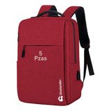 5 Mochilas Antirrobo Laptop Impermeable Con Puerto 