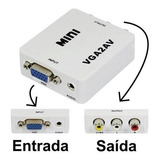 Adaptador Conversor Vga Para Av Rca C/ Áudio P2 Barato