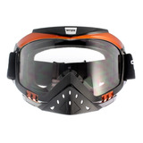 Goggle Techx2 Cross Negro/naranja C/ Mica Transparente