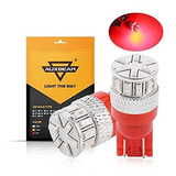 Focos Led - Auxbeam 194168 T10 W5w Bombilla Led Roja Canbus 