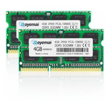 Memoria Ram 8gb (2x4gb) Ddr3 1600mhz Sodimm Duomeiqi C