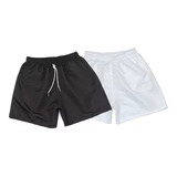 Kit 2 Bermudas Short Tactel Leve Masculino Academia Treino