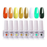 Esmalte De Uñas - Arte Clavo 8ml Yellow Gel Nail Polish Set 