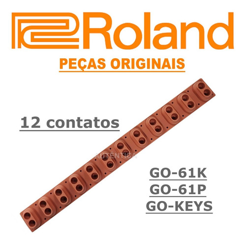 Borracha Teclado Roland Go Keys, Go61k, Gopiano, Go61p.