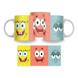 Caneca Bob Esponja Patrick E Lula Molusco