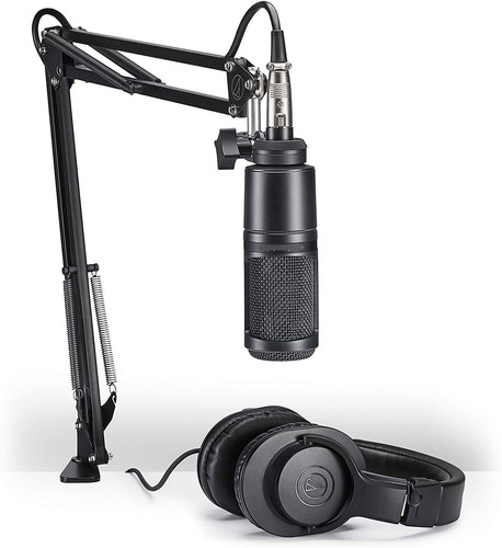 Kit Audio Technica At2020 M20x Brazo Cable Streaming Podcast