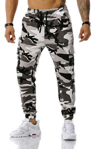 Pantalones Deportivos De Camuflaje, Pantalones De Chándal, P