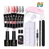 Kit Gel De Extención De Uñas Con Lámpara Uv X1