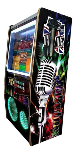 Maquina De Musica Jukebox Karaoke 7x1 Mini Oke 17 Polegadas