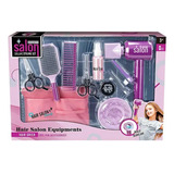 Kit Salón De Belleza Para Niñas + Accesorios Y Secador Juego