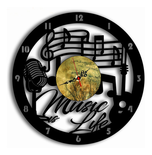 Reloj De Pared De Música