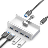 Clip Hub Adaptador Orico 4 Puertos Usb 3.0 + Puerto Energía