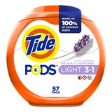 Tide Pods - Paquete De Detergente Ligero Para Ropa, 57 Unida