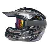 Cascos Para Bmxpara Bicitipo Cross Incluye Gafas Cross 