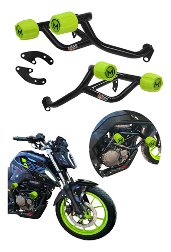 Slider Defensa Stunt Mach Para Motocicleta Italika 280z