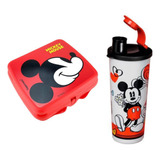 Kit Infantil Copo 470ml + Porta Sanduiche Mickey  Tupperware
